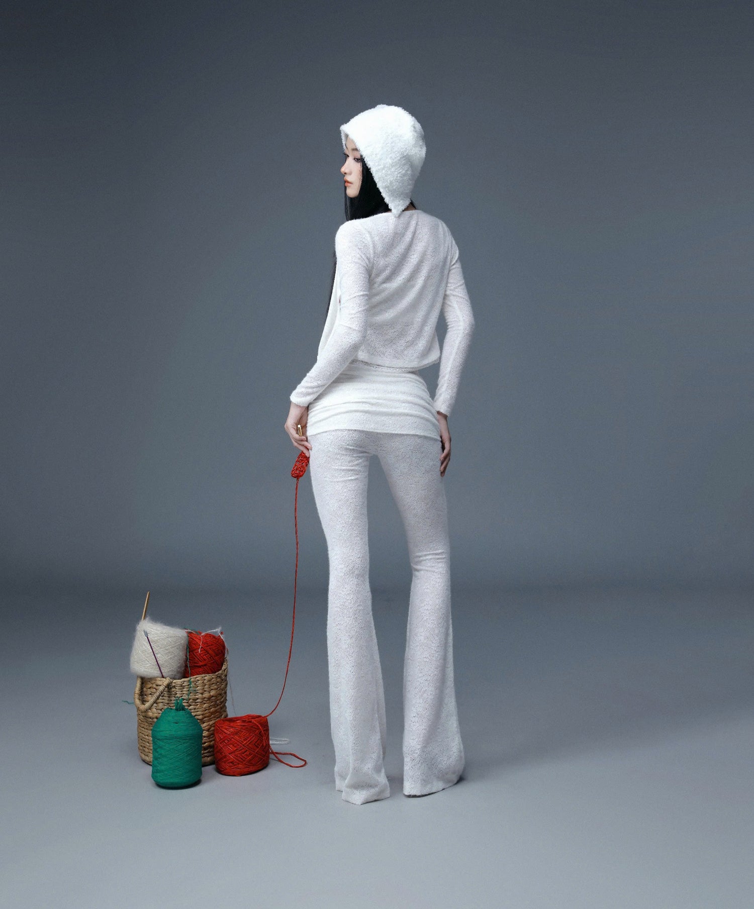 WHITE MELOR PANTS