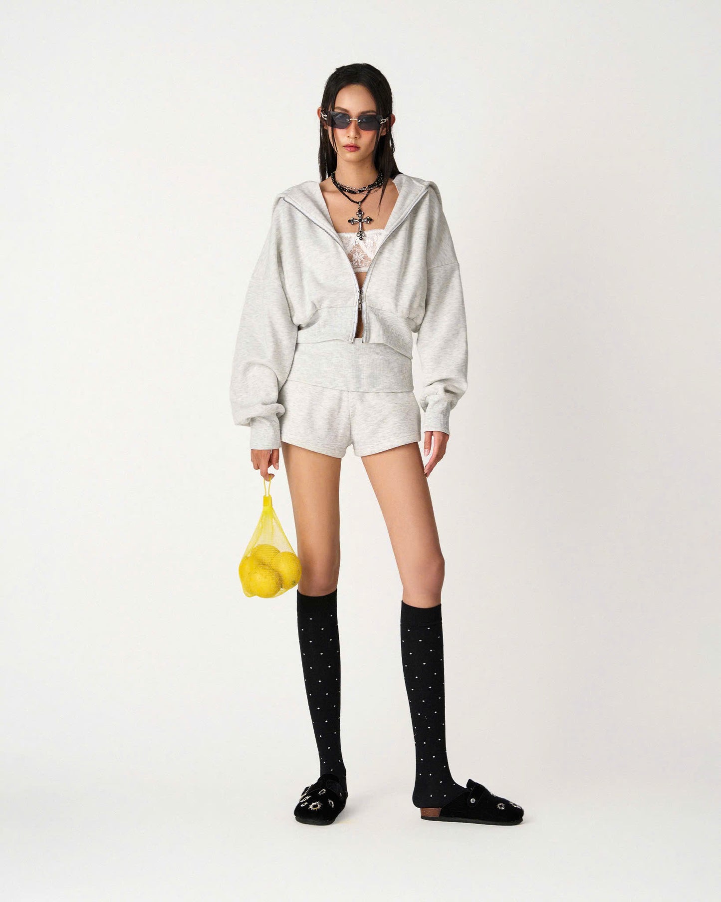 WHITE SDC SHORTS