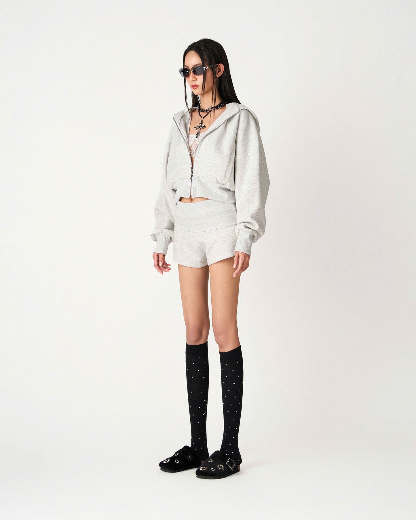 WHITE SDC SHORTS