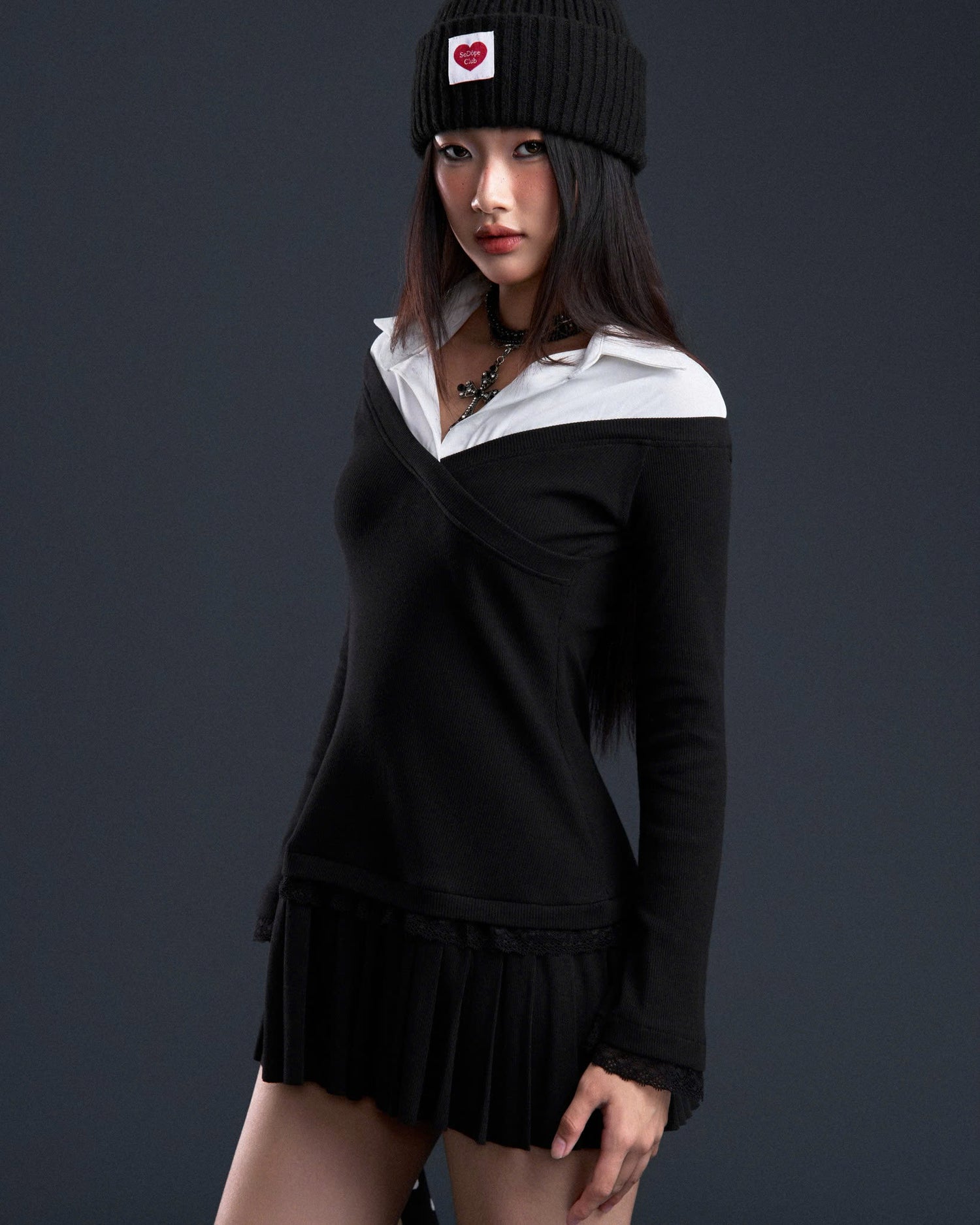 PAZAZI DRESS IN BLACK