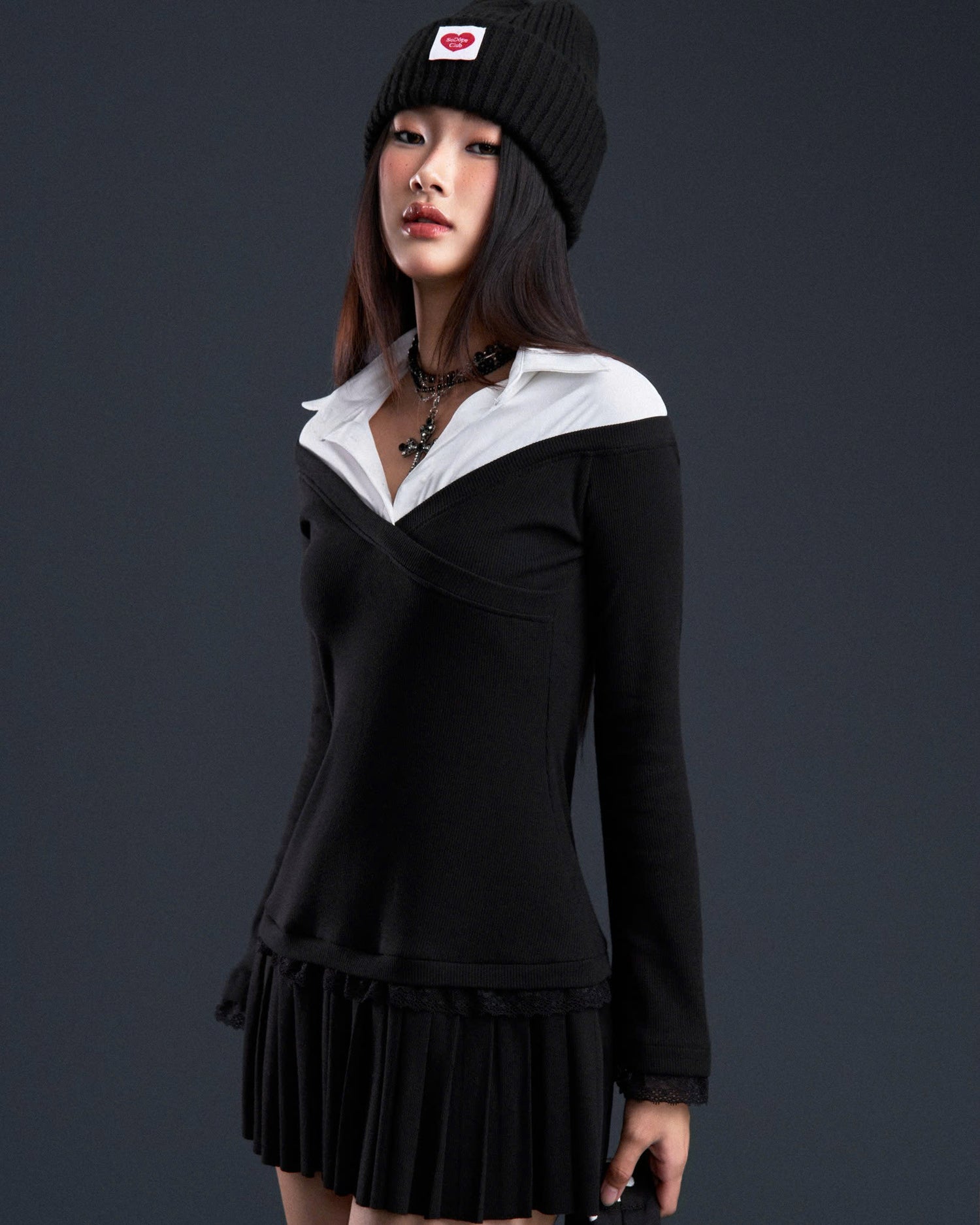 PAZAZI DRESS IN BLACK