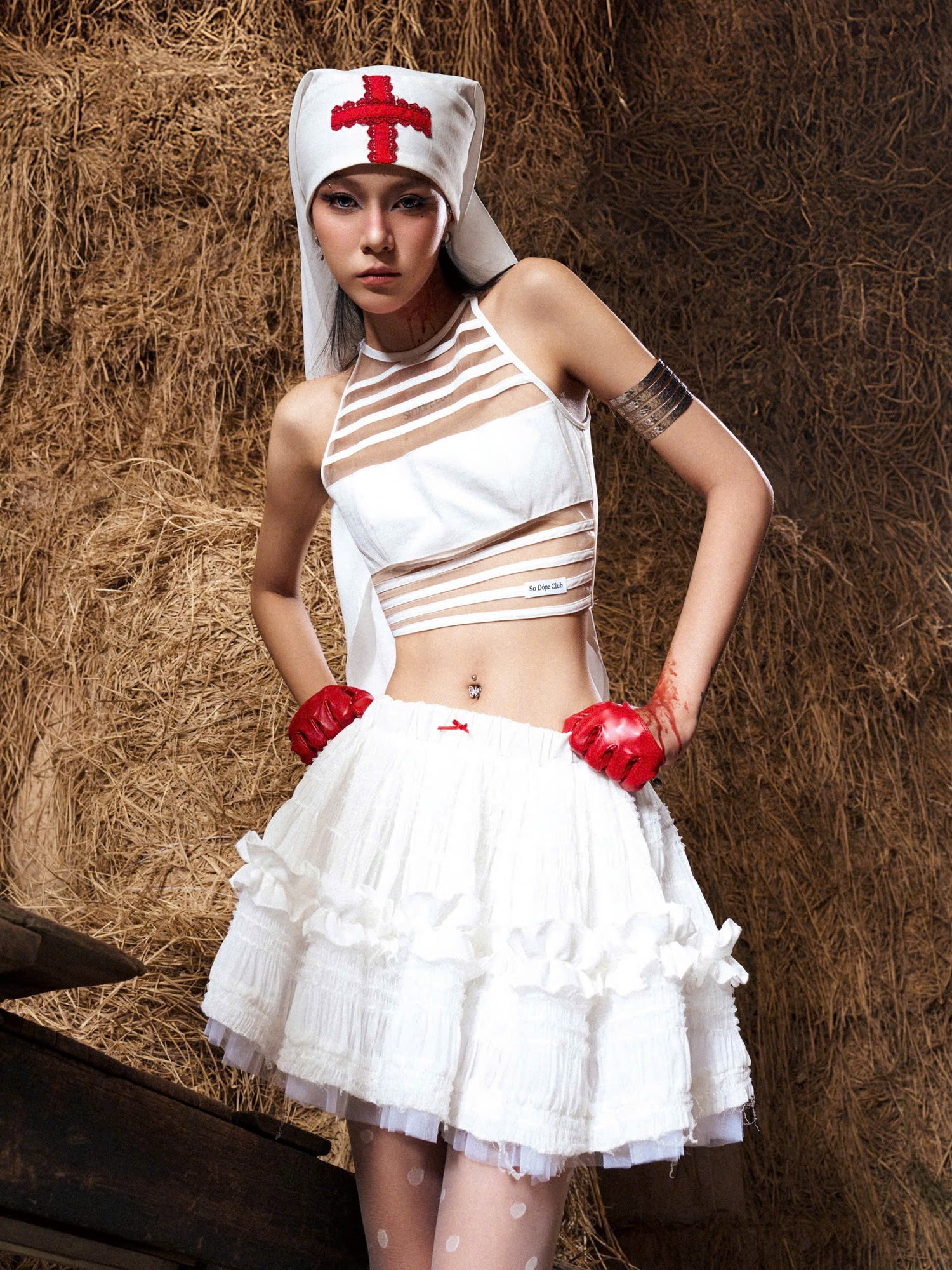 WHITE ABYSS SKIRT
