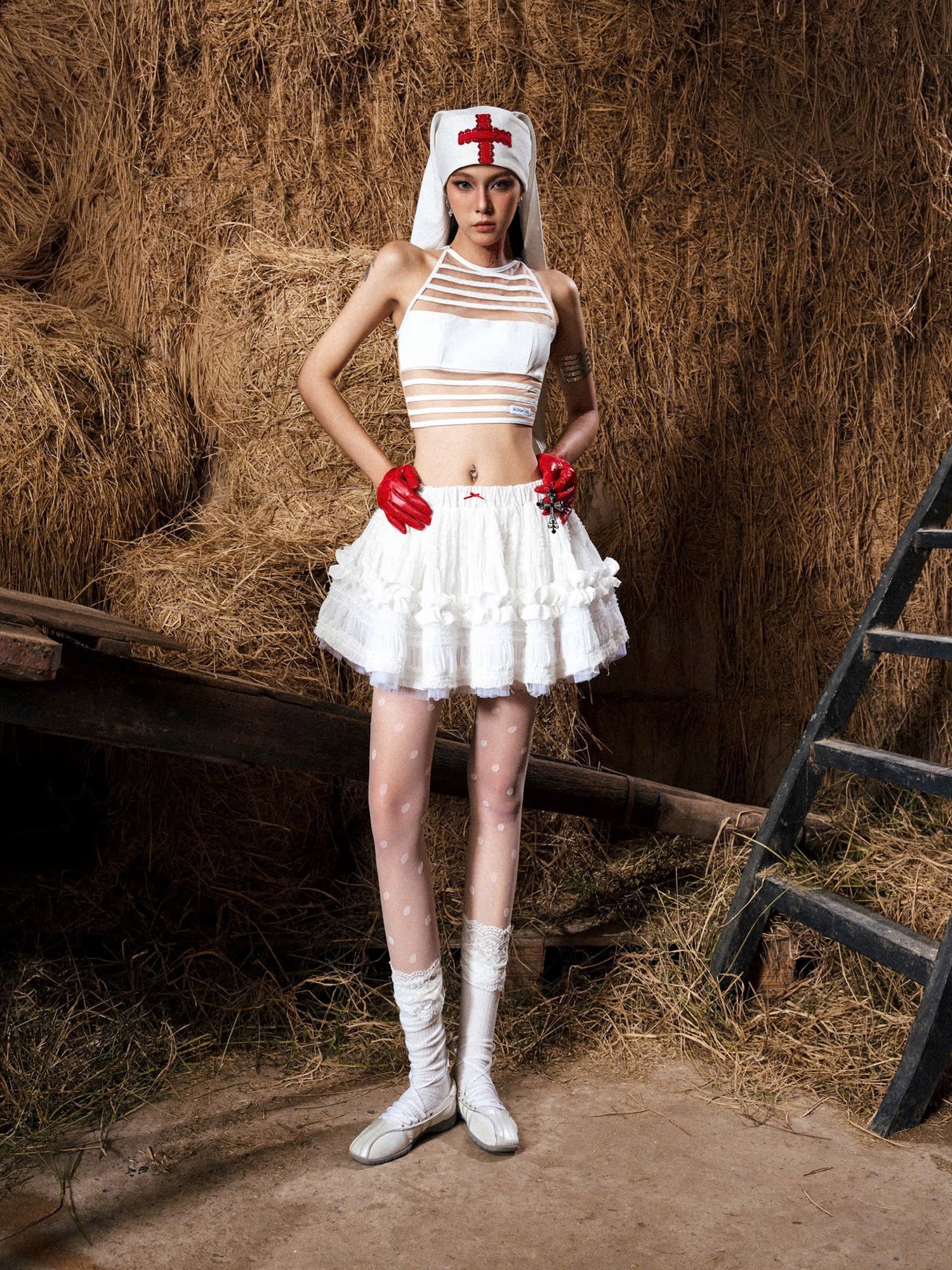 WHITE ABYSS SKIRT