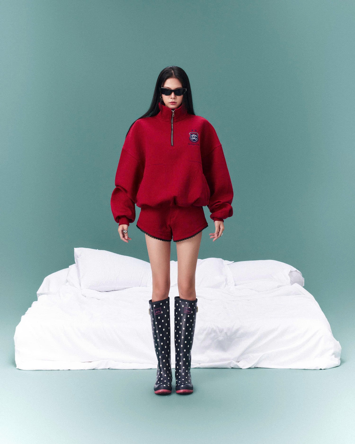 SDC QUARTER SHORT RED