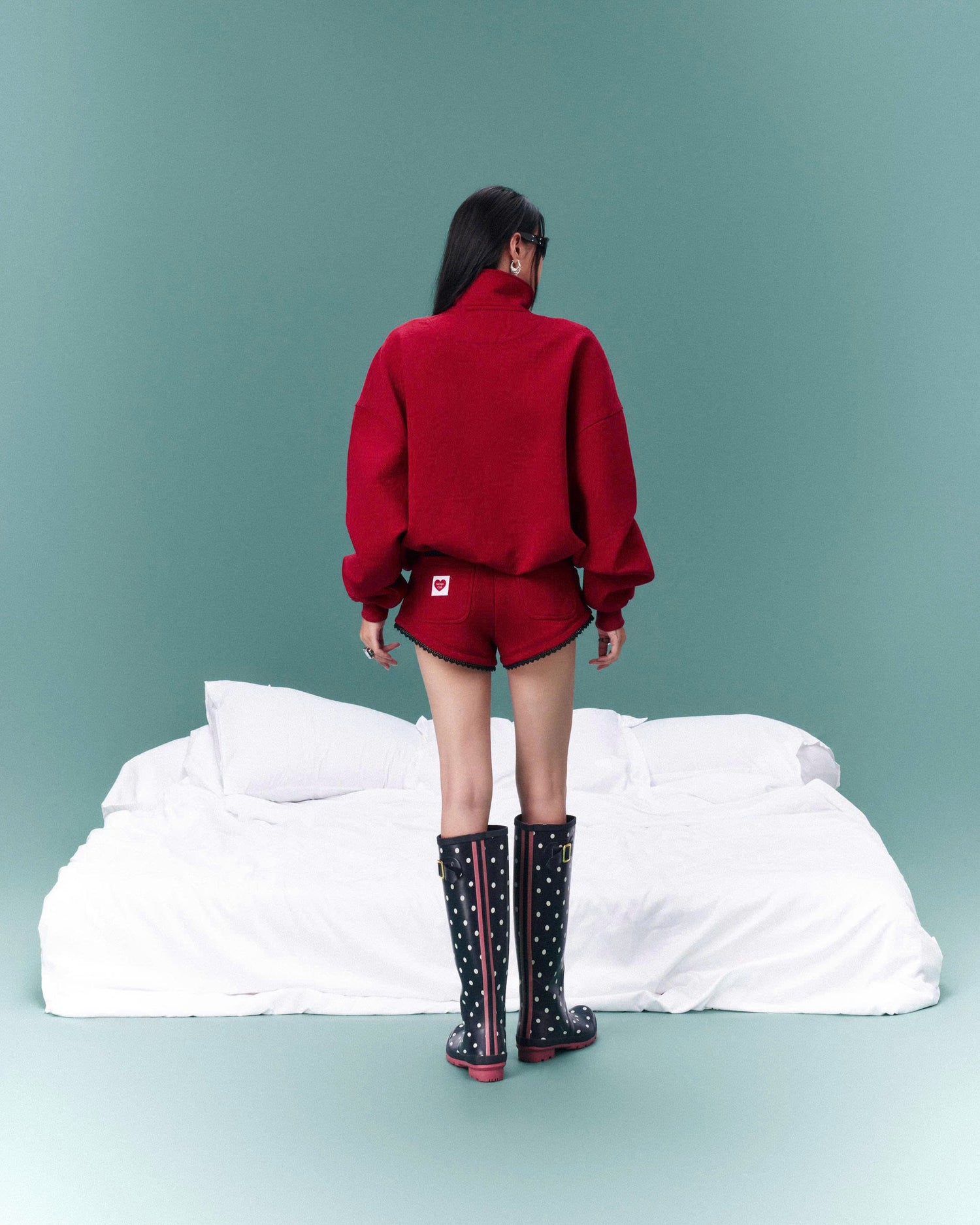 SDC QUARTER SHORT RED