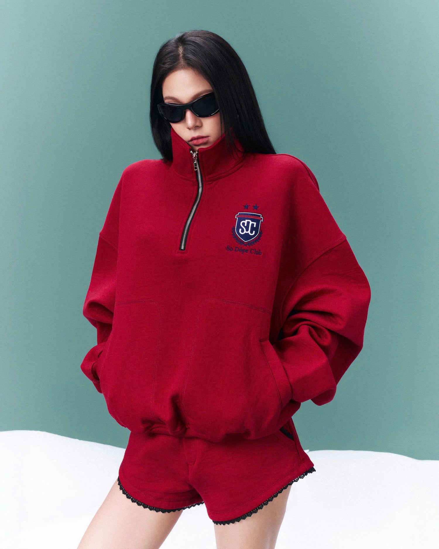 SDC QUARTER SHORT RED