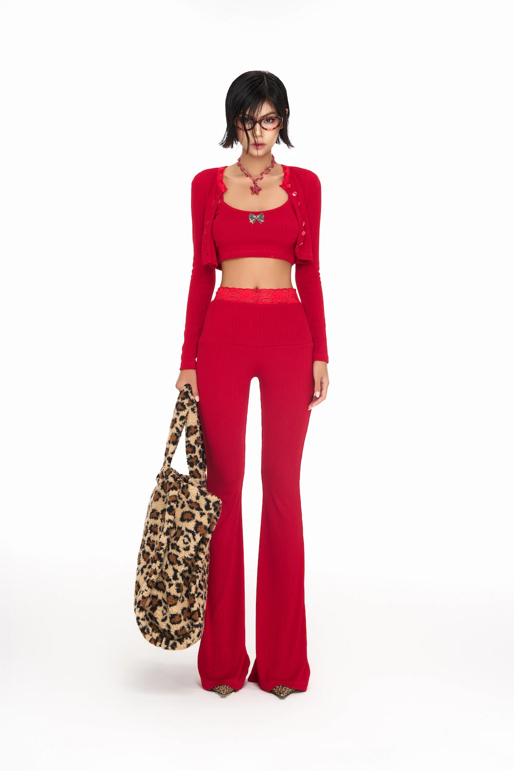 RED MELOR PANTS