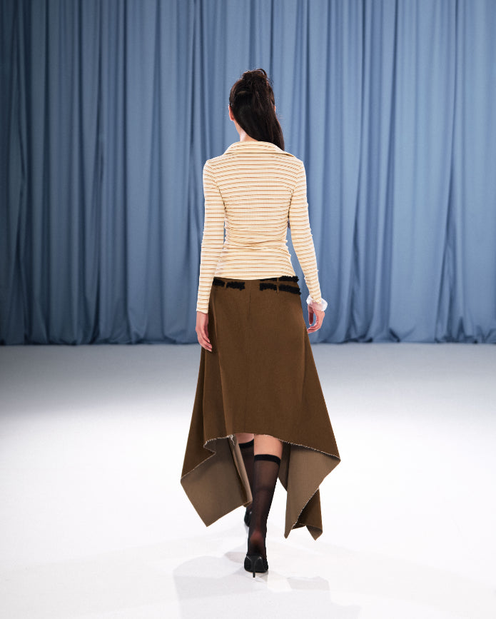 COCOA CREPE TOP