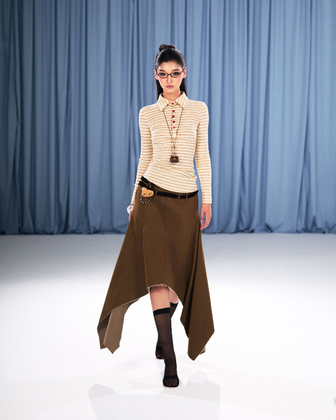 COCOA CREPE TOP