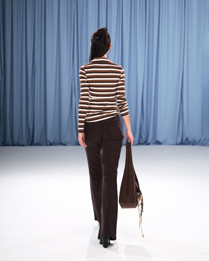 COCOA STRIPE TOP