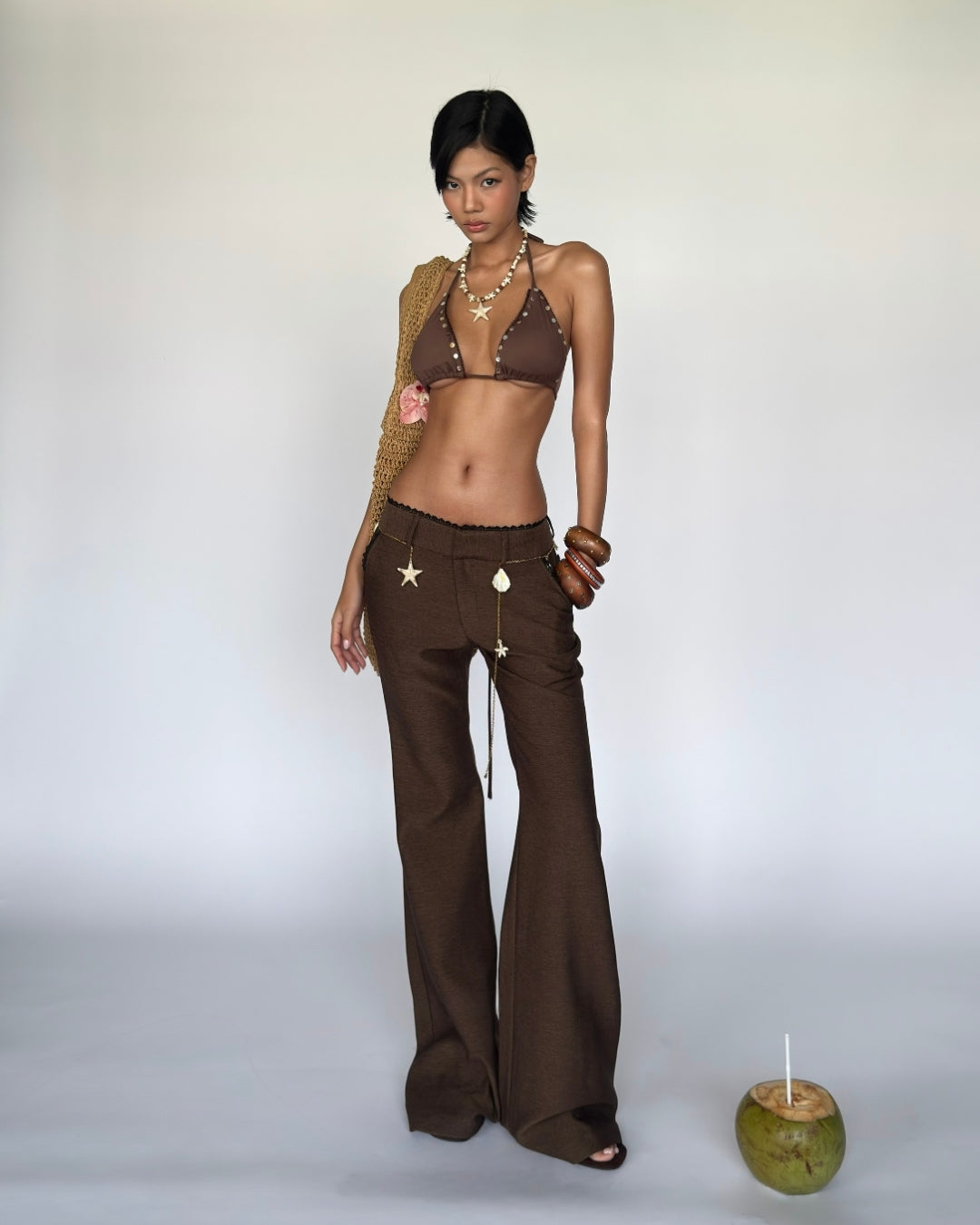 BROWN JELLY PANTS