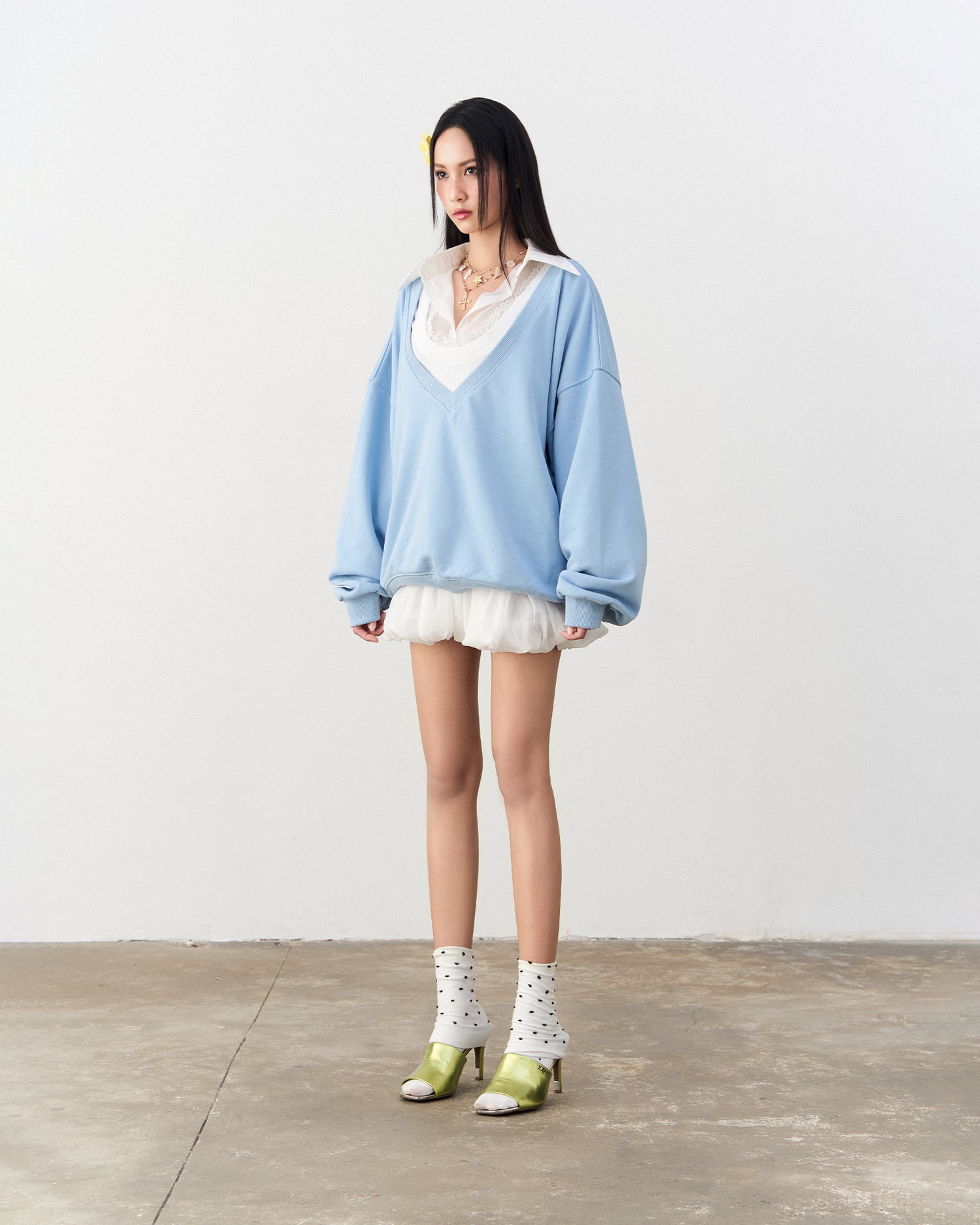 BLUE SDC SWEATER