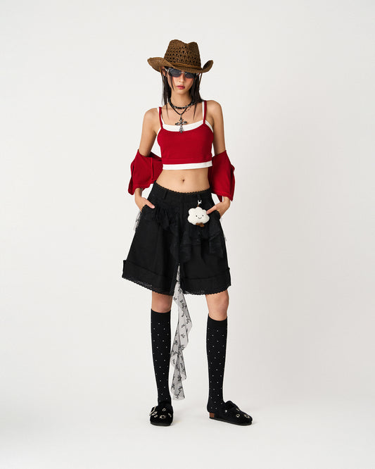 YUMI SHORTS IN BLACK