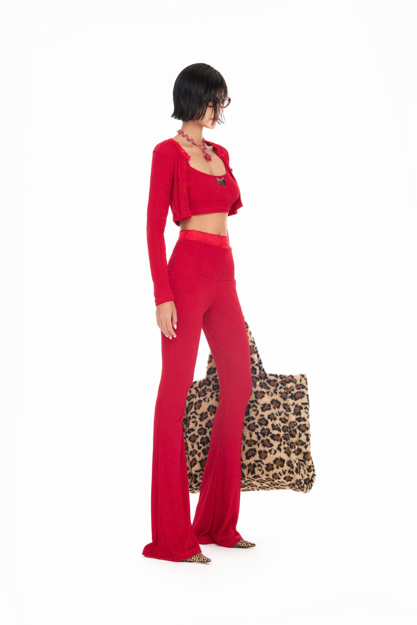 RED MELOR PANTS