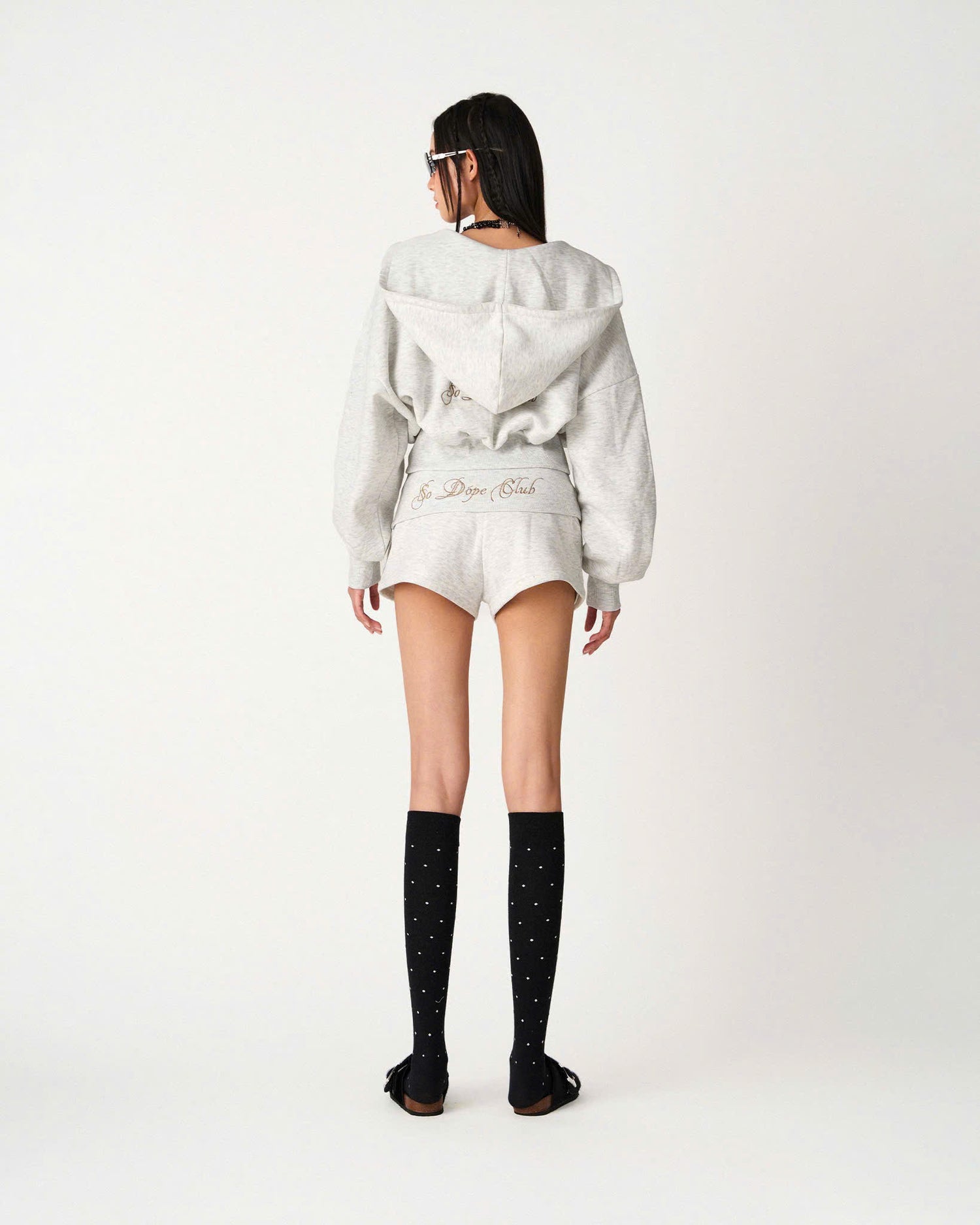 WHITE SDC BOXY HOODIE