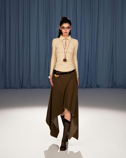 COCOA CREPE TOP