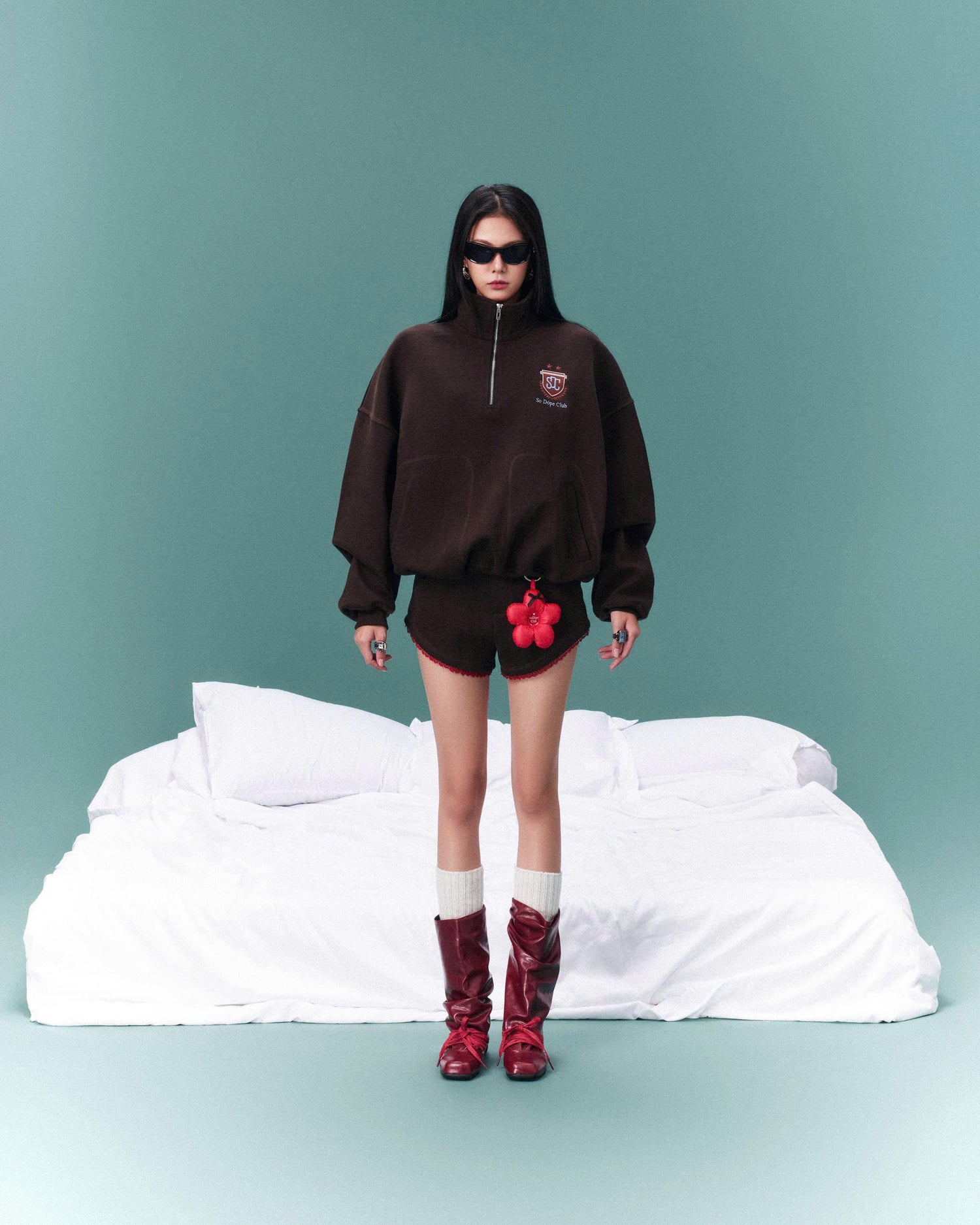 SDC QUARTER SHORT BROWN